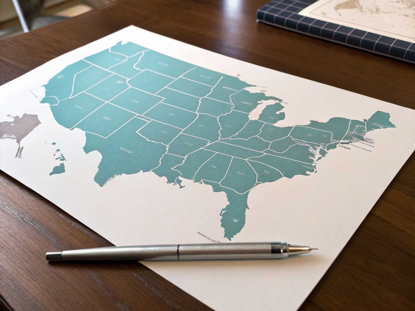 Map of North and South Carolina